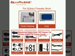 Αδιάβροχο σύστημα κάμερας 360 μοιρών νυχτερινής όρασης για αυτοκίνητα Subaru Forest
