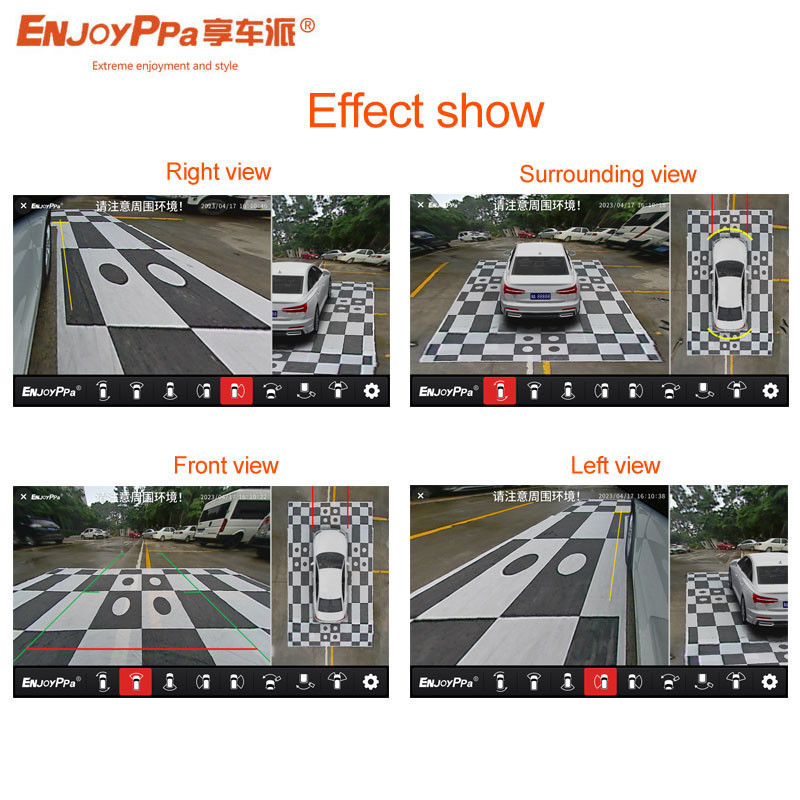 Συστήματα ασφαλείας 360 κάμερας για αυτοκίνητα με οθόνη αφής