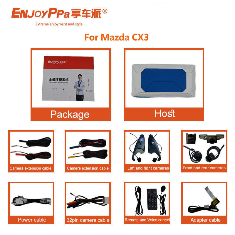 Συστήματα κάμερας αυτοκινήτου 360 για Mazda CX30 υψηλής ασφάλειας