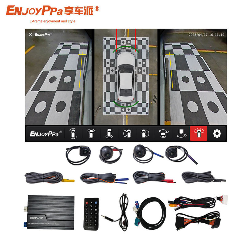 Σύστημα κάμερας HD CMOS 360 Surround για αυτοκίνητο Porsche 4 Way Driving Recorder