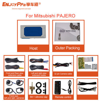 Σύστημα κάμερας αυτοκινήτου 1080P 360 για το Mitsubishi Pajero με αδιάβροχες κάμερες νυχτερινής όρασης