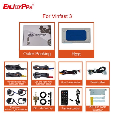 Σύστημα κάμερας αυτοκινήτου 360 για Vinfast 3 με DVR καταγραφής 4 οδών